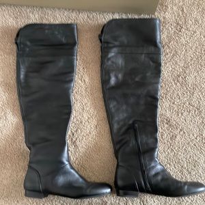 Vintage Banana Republic black leather boots c2000. Size 10